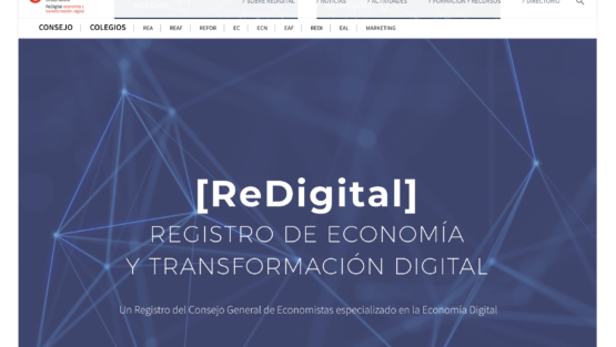 Lanzamiento de ReDigital, el nuevo Registro de Economía y Transformación Digital del Consejo General de Economistas